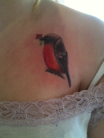Robin Bird Tattoo Design Picture