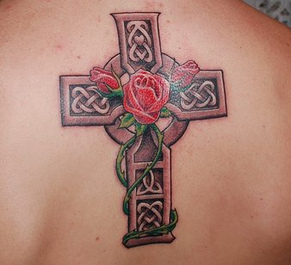 Celtic Rose Tattoo Design Picture